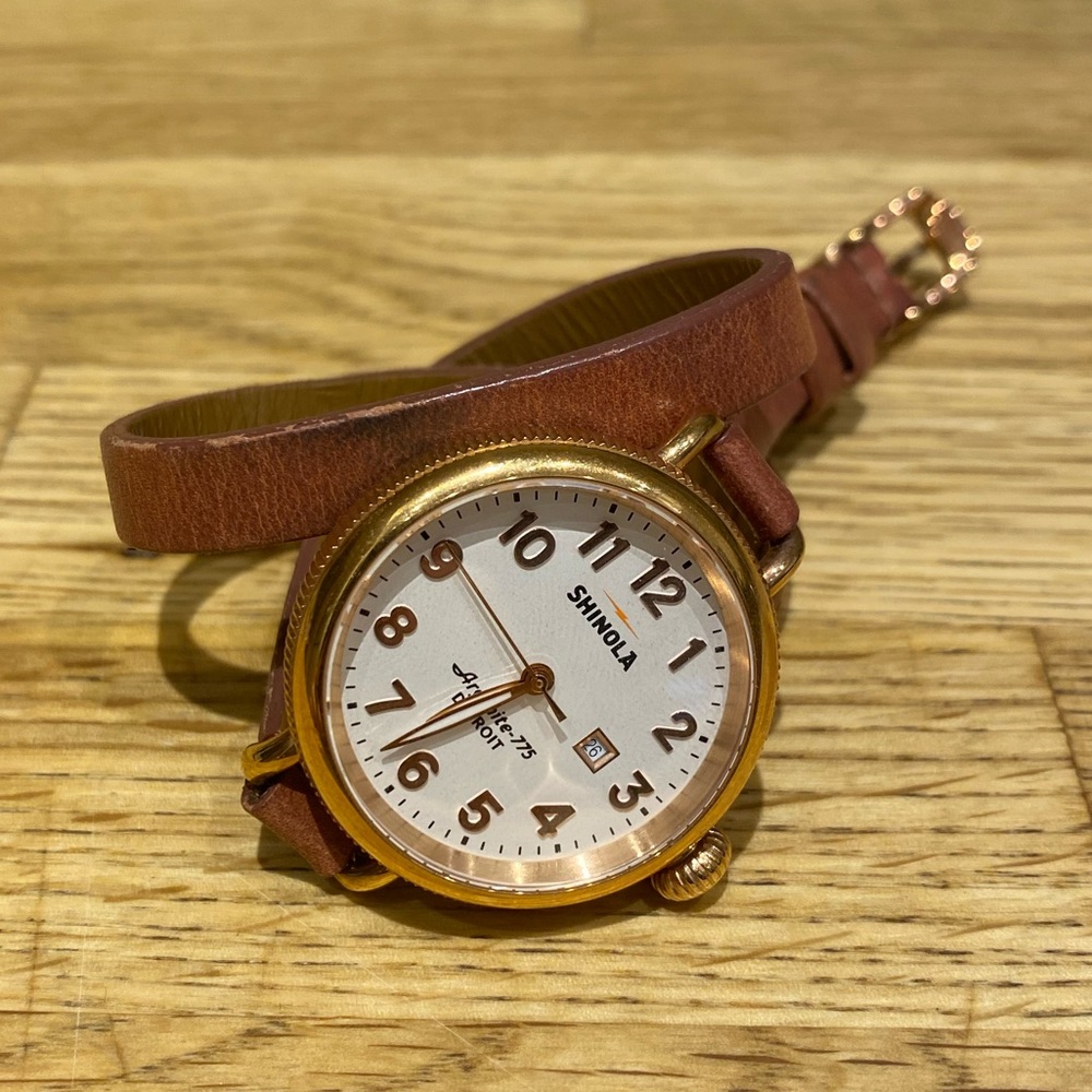 Shinola women’s 34mm Rose Gold Birdy Watch